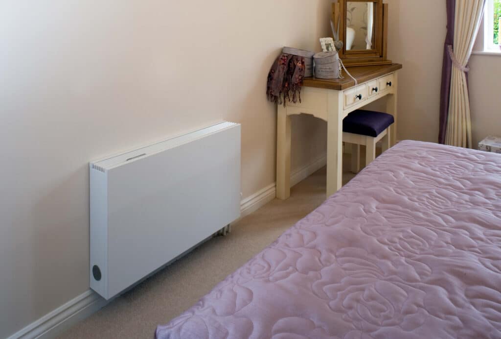 An image of a Jaga radiator installed in a home setting 