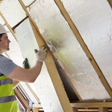 Insulating a house to reduce heat loss